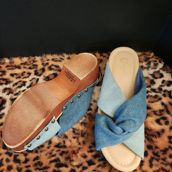 Mixed denim slides - Picture 4 of 4